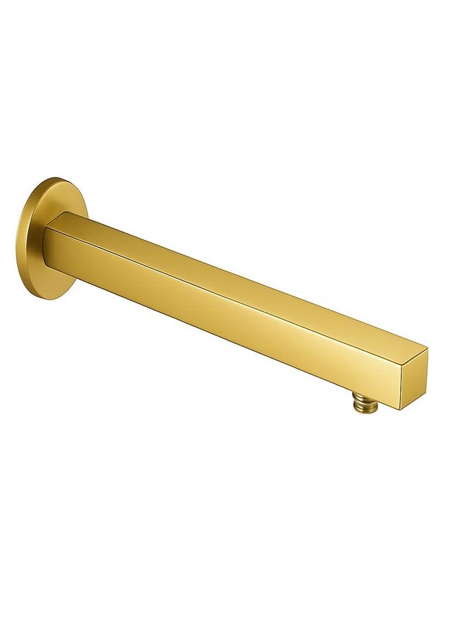 زاب قضيب دش من الفولاذ المقاوم للصدأ من ZAP | ذراع دش مثبت على الحائط بطول 15 بوصة | مقاوم للصدأ بلمسة نهائية ذهبية أنيقة | مناسب لدش المطر العلوي - Image 1